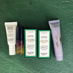 Sunday Riley + loccitane mini bundle (free moisturizer)